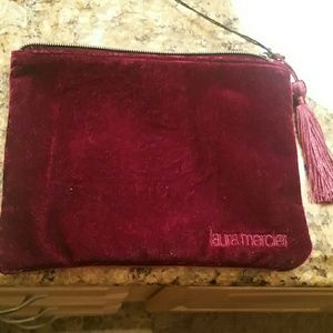 Gorgeous brand new burgundy velvet make up bag!